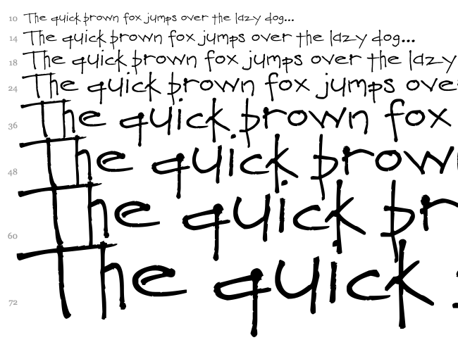 Love You Heaps font waterfall